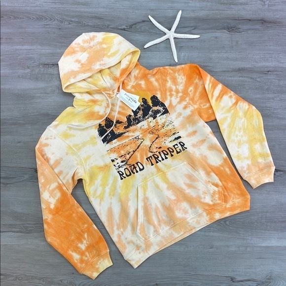 🔆PURA VIDA🔆 TIE DYE ROAD TRIPPER HOODIE - Picture 2 of 15
